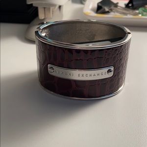 Chunky maroon Armani Exchange bangle!